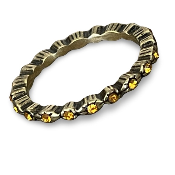 Heidi Daus Enameled Swarovski Crystal Stacking Ring Set Size 8 - Picture 7 of 16